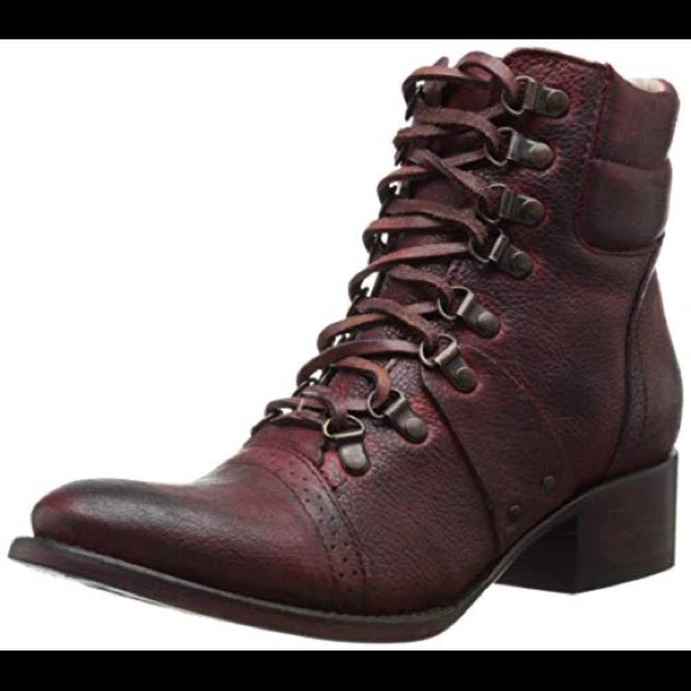 Freebird Gage Booties Wine